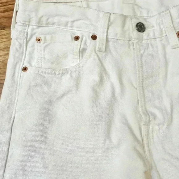 Levi's 501 Button Fly White Size 29×30 EUC - Picture 6 of 12
